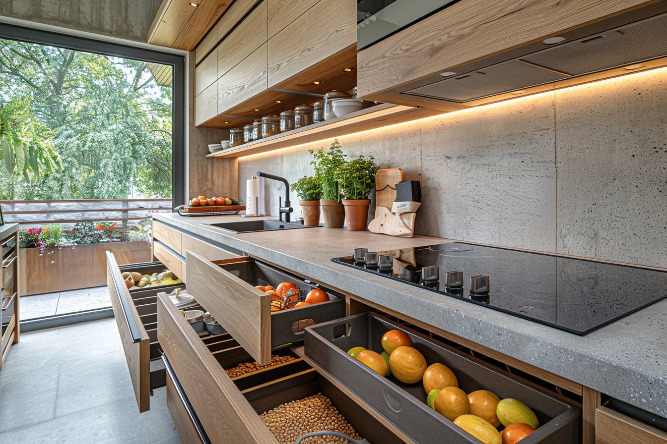 Cuisine personnalisée optimisant l'espace disponible