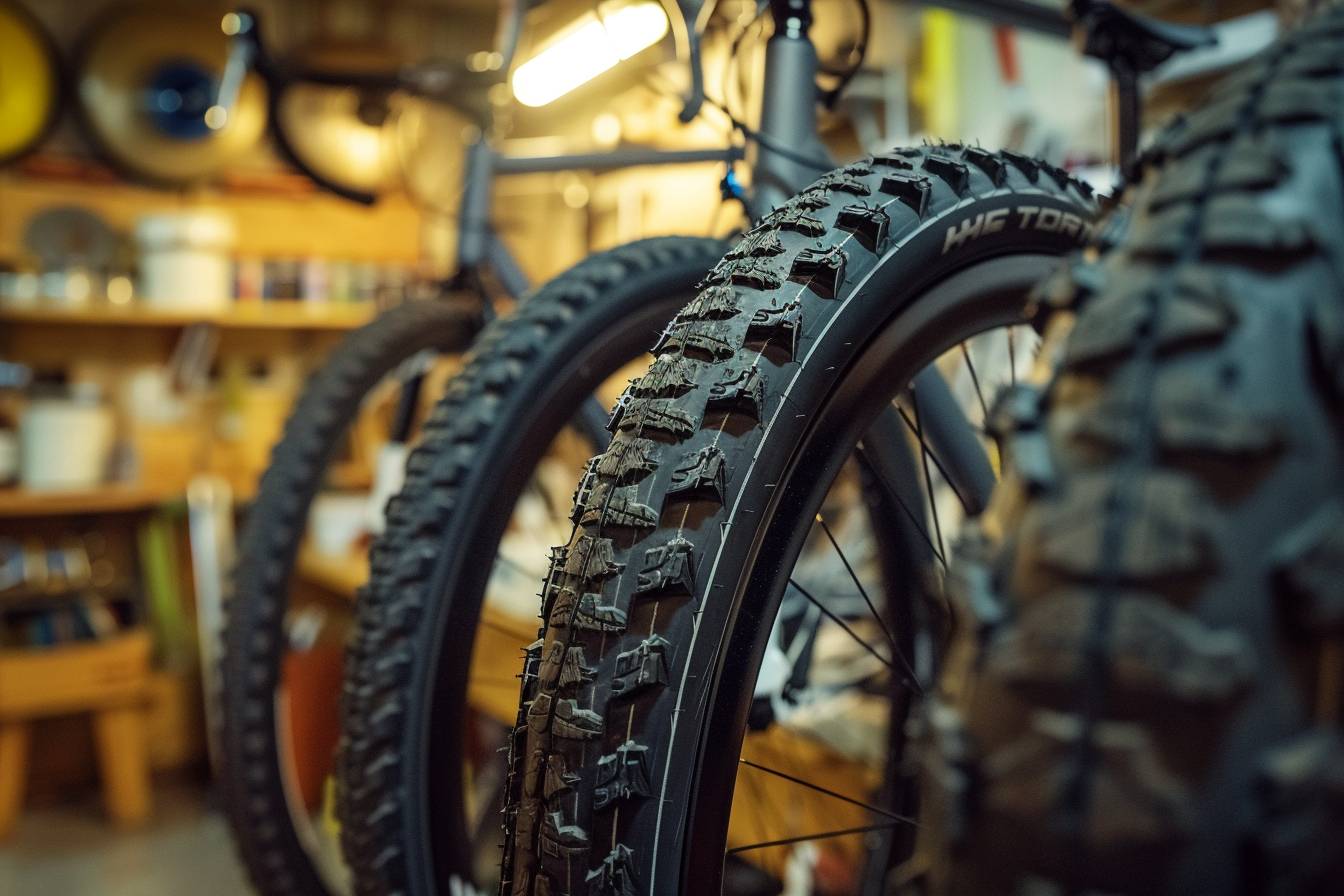 Chambre à air de vélo prête à être installée